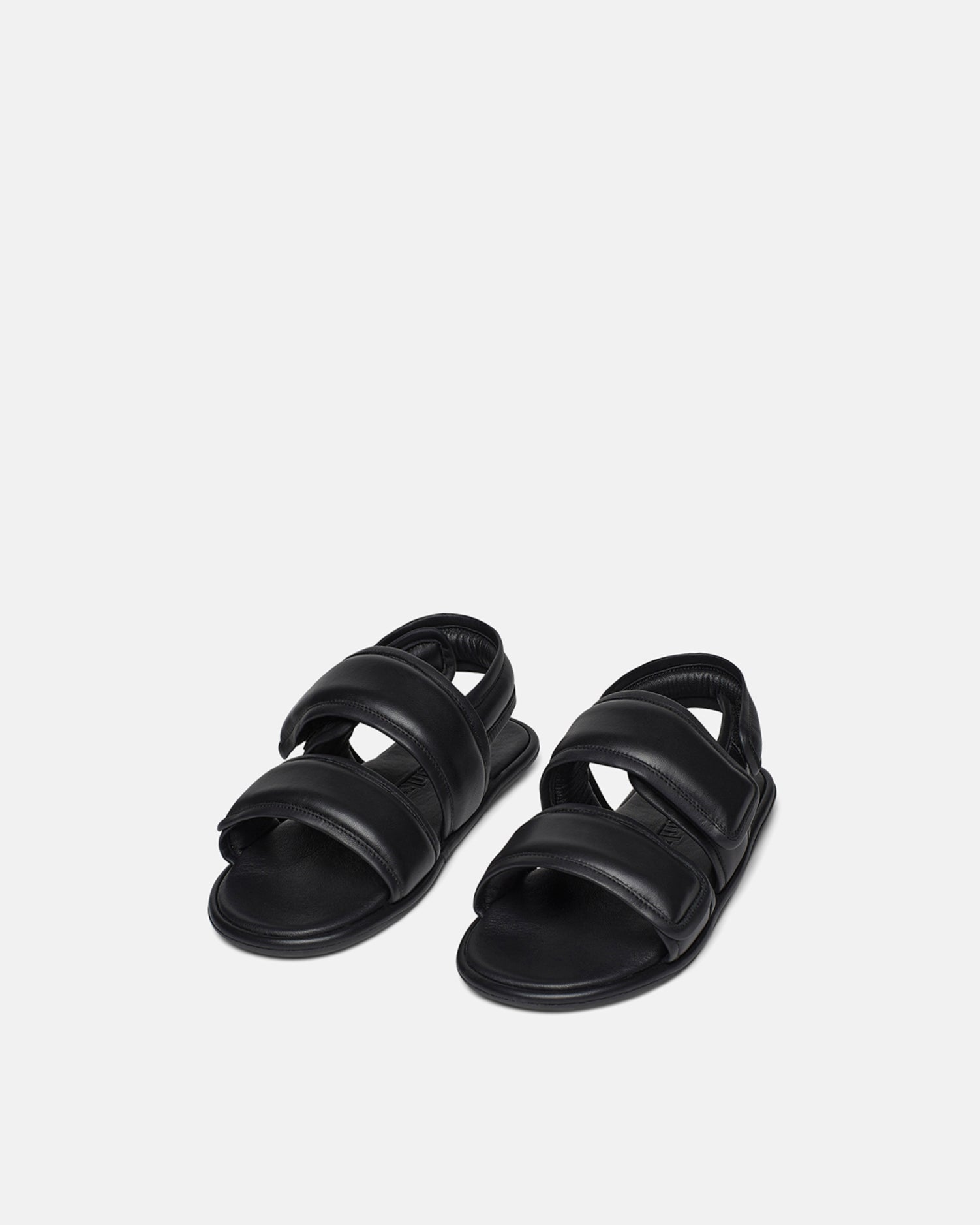 Leather best sale flat slippers