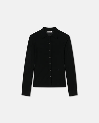 Thalia - Superfine Merino Cardigan - Black