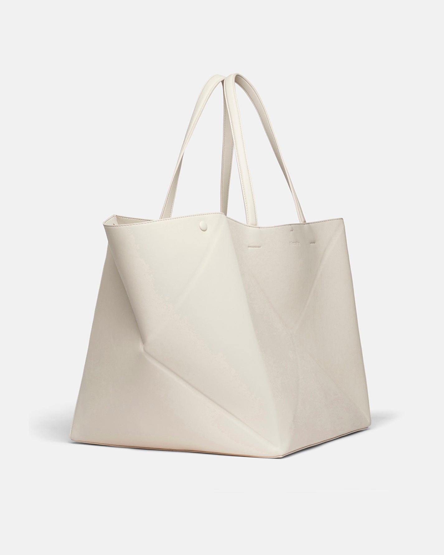 The Origami Tote Large - Alt-Nappa Large Tote - Off White – Nanushka