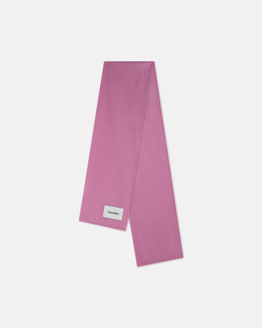 Fluff - Double Wool and Silk Scarf - Pink