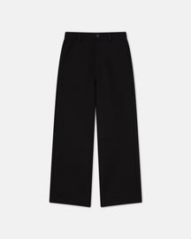 Vidia - Double Suiting Straight-Leg Pants - Black