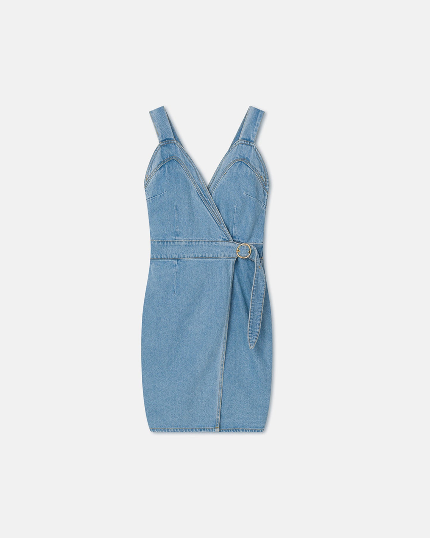 Giza - Western Wrap Mini Dress - 80'S Wash