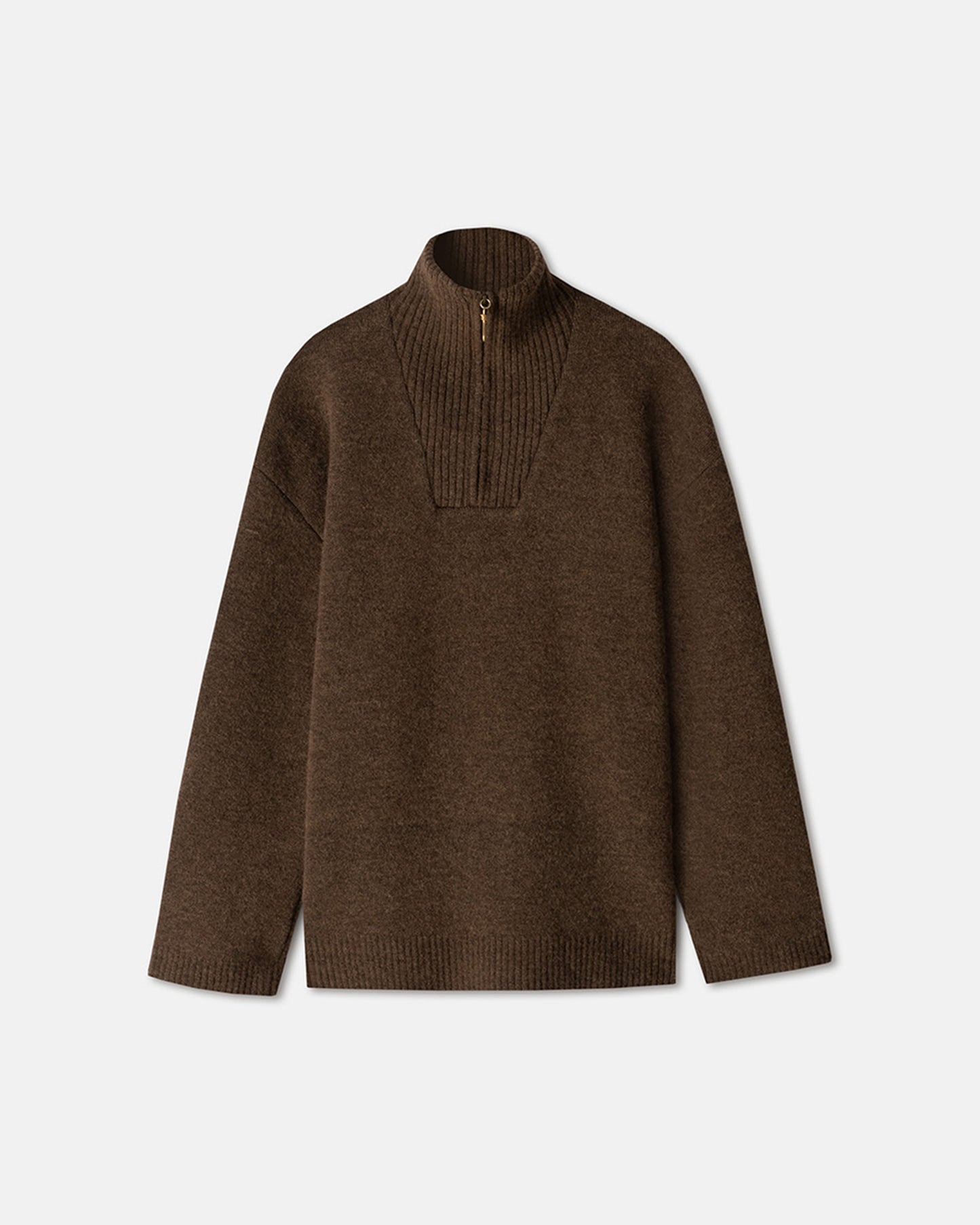 Zuma - Fluffy-Knit Sweater - Brown