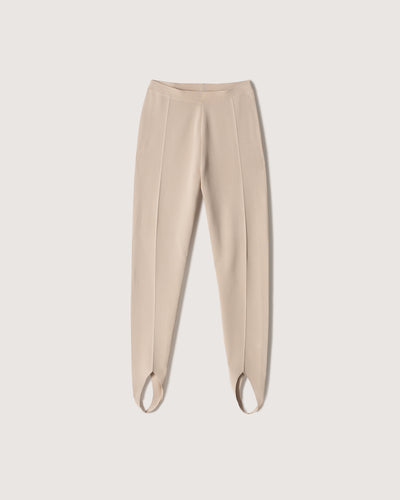 Lia - Sale Knitted Stirrup Pants - Beige