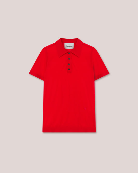 Hatti - Sale Merino Wool Top - Red Cny 21