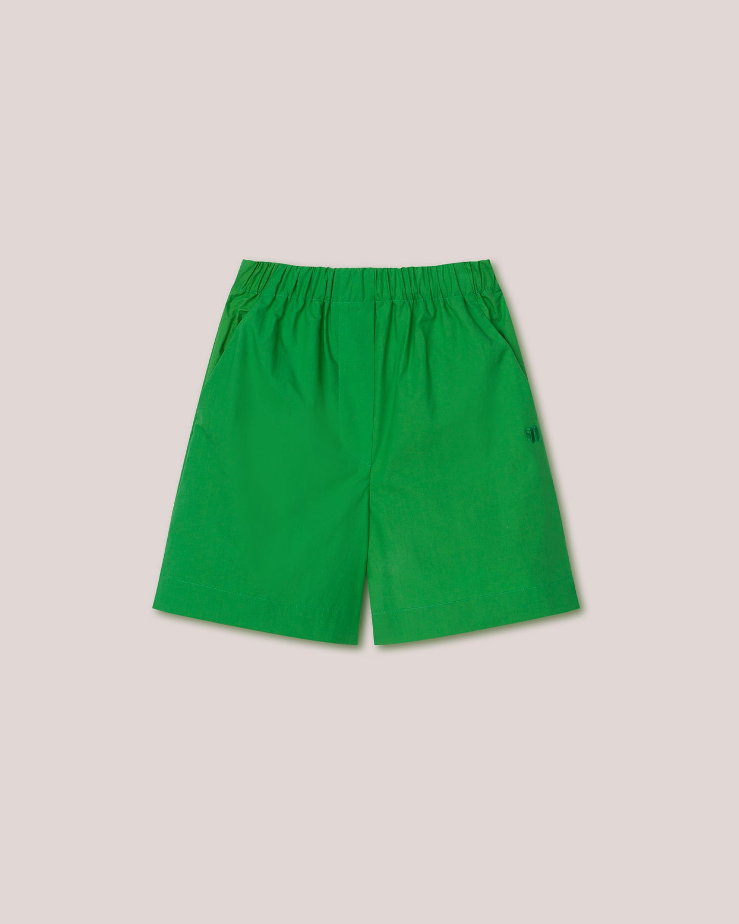 Megan - Sale Light Poplin Shorts - Green Ss22