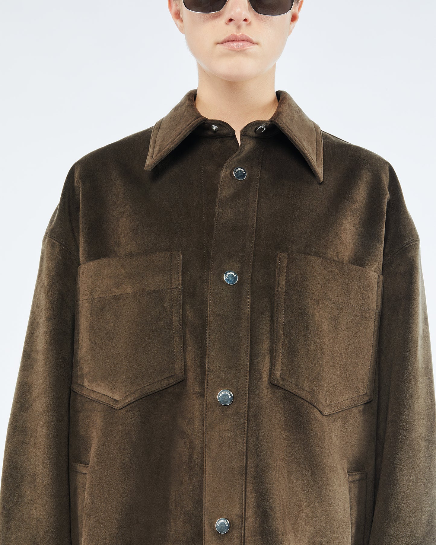 Martin - Sale Alt-Suede Overshirt - Coffee Bean