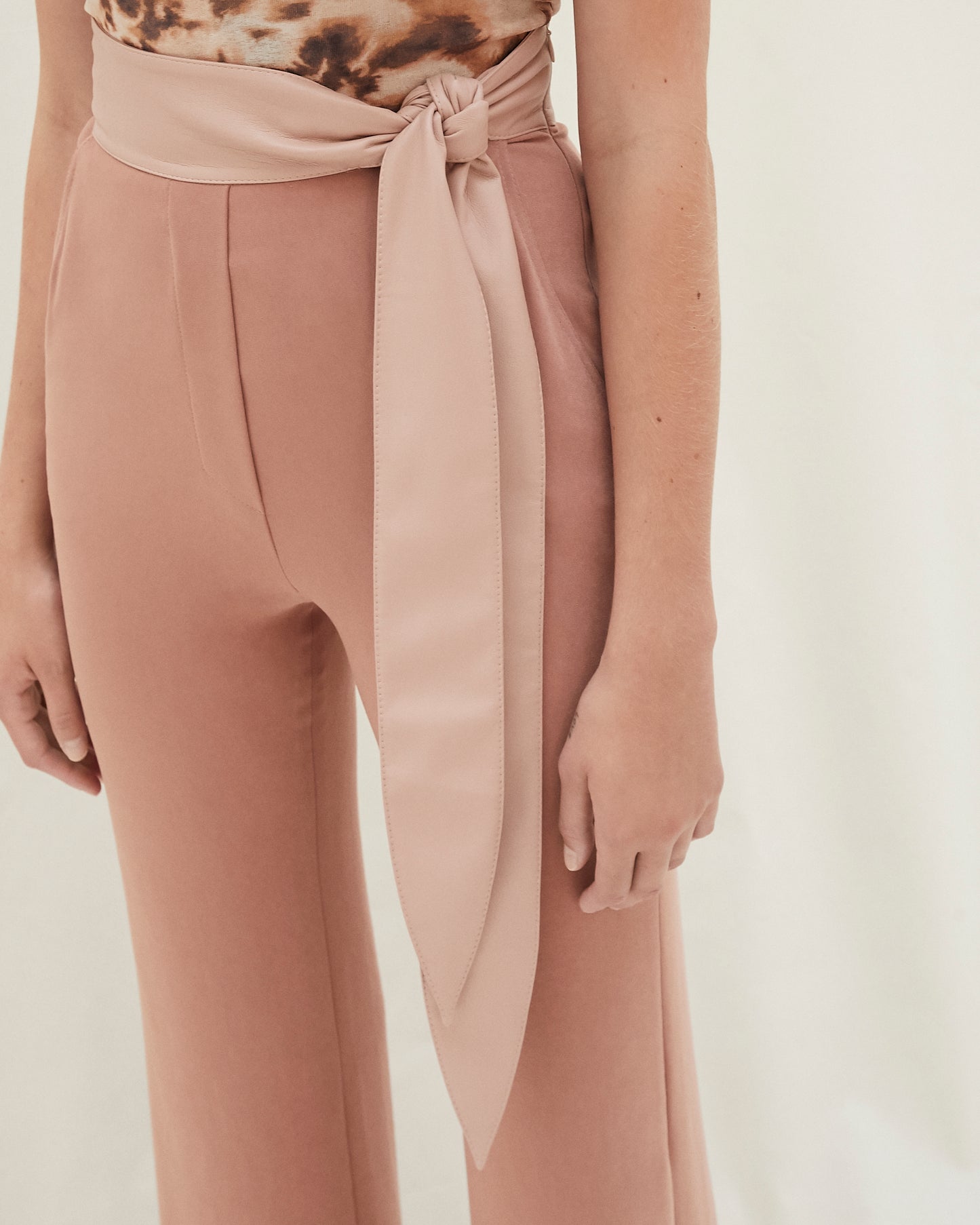 Cecilia - Fabric Block Pants - Terra