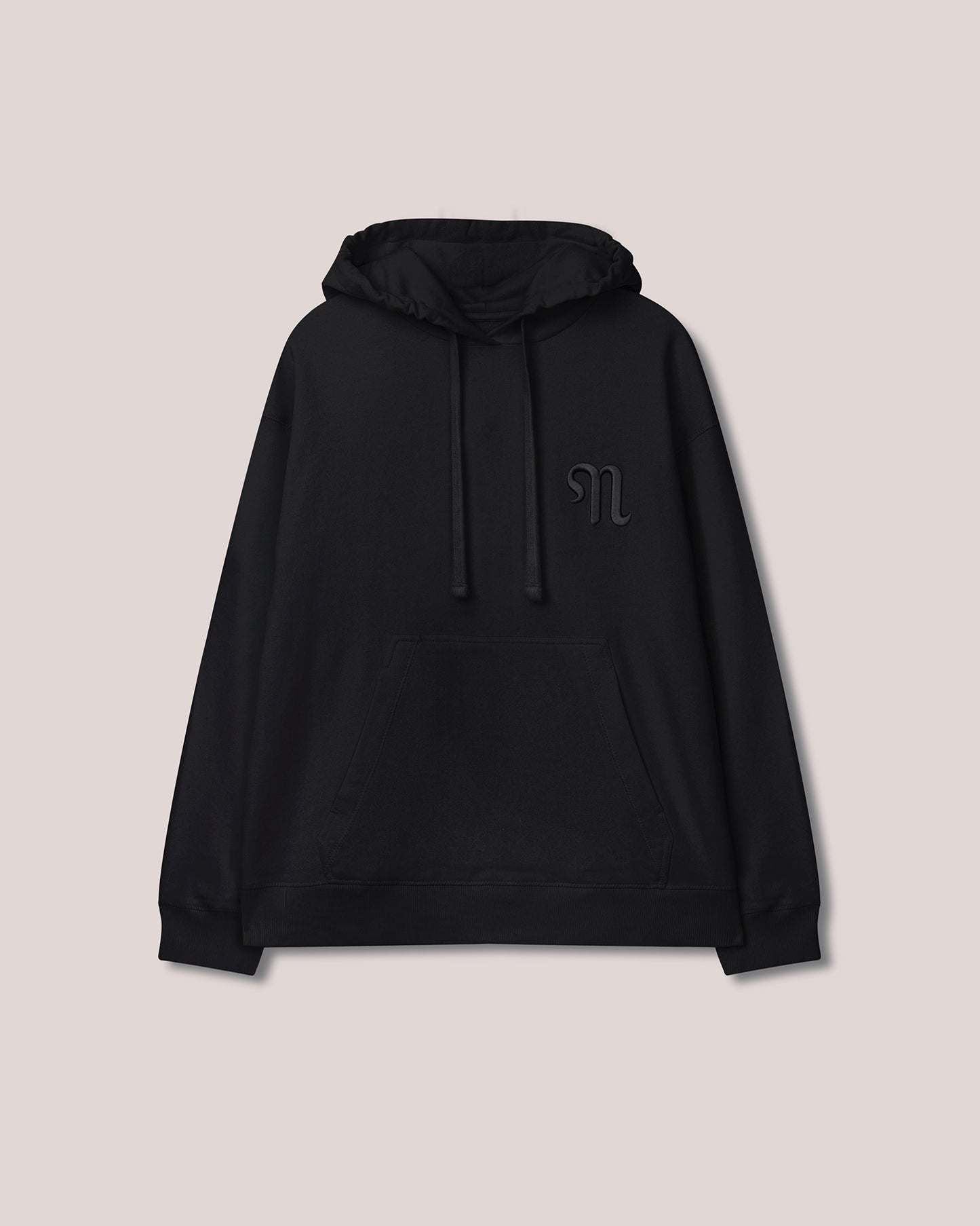 Ever - Organically Grown Cotton Logo Hoodie - Black