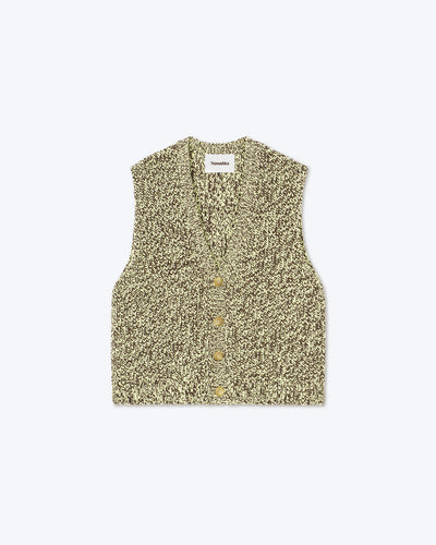 Dolan - Sale V-Neck Mouline Vest - Graphic Lime