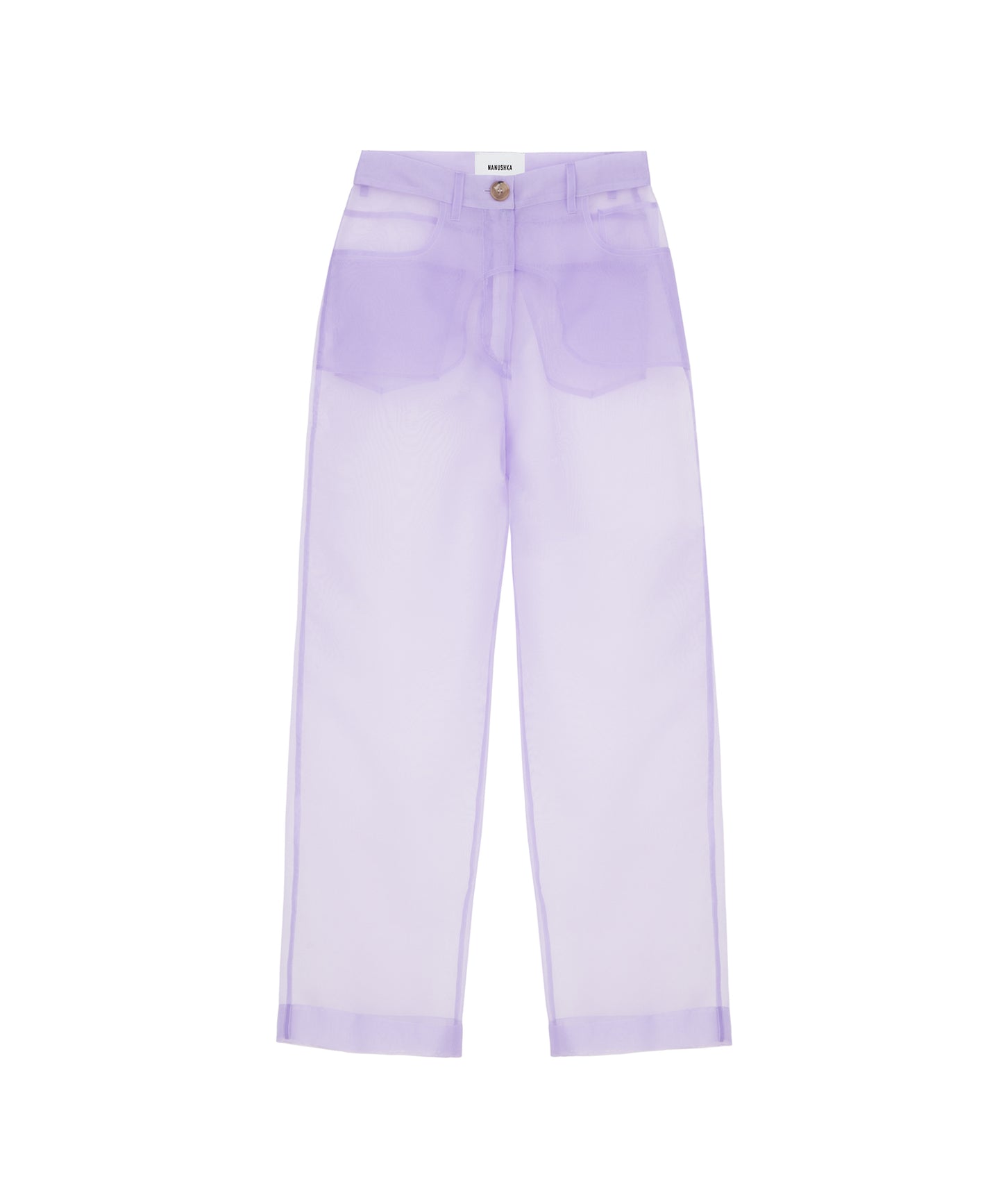 Marfa - High Rise Wide Leg Pants - Lilac