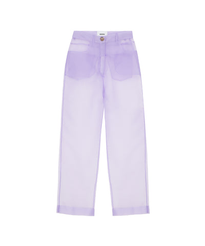 Marfa - High Rise Wide Leg Pants - Lilac