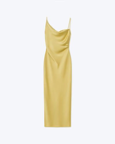 Lennie - Sale Slip Satin Maxi Dress - Yellow