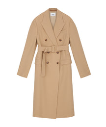 Greta - Sale Elongated Blazer Coat - Blond Wood