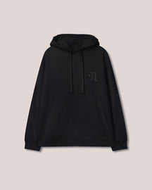 Ever - Organically Grown Cotton Logo Hoodie - Black