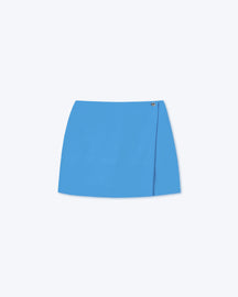 Svana - Sale Ecovero™ Wrap Mini Skort - Blue