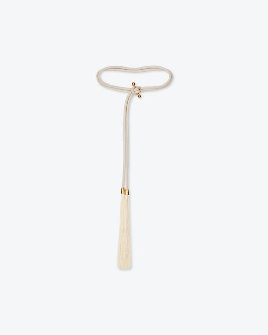 Genus - Sale Tassel Rope Belt - Creme