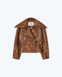 Ado - Sale Faux Animal Jacket - Snake Skin