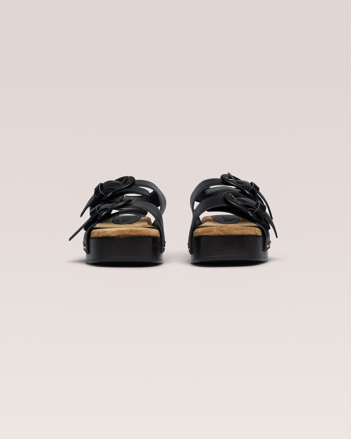 Mahalia - Chunky Suede Sandals - Black