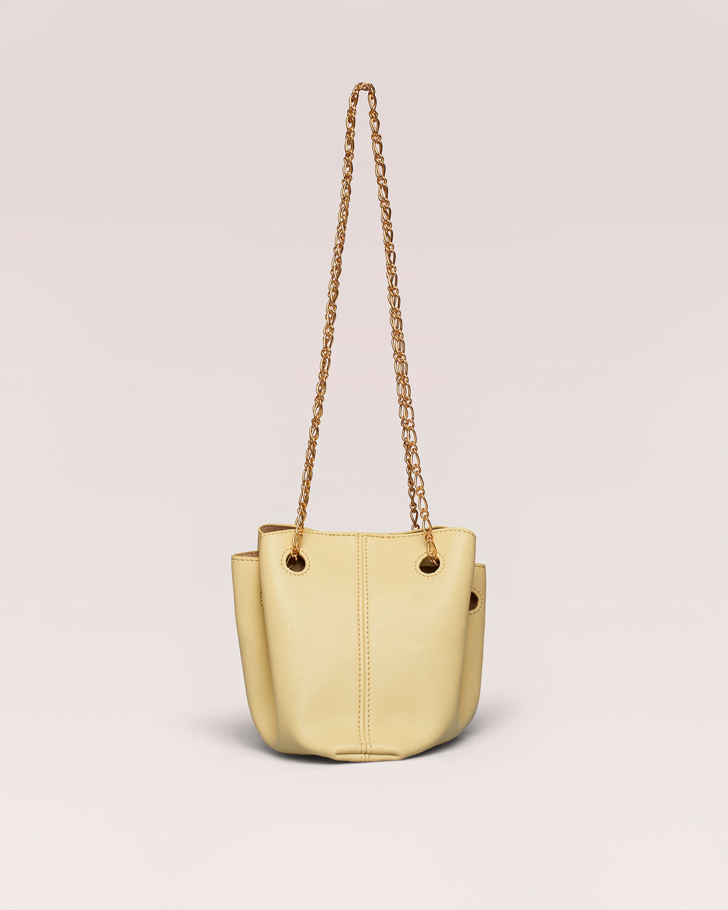 The Gather Bucket Micro - Alt-Nappa Bucket Bag Micro - Vanilla