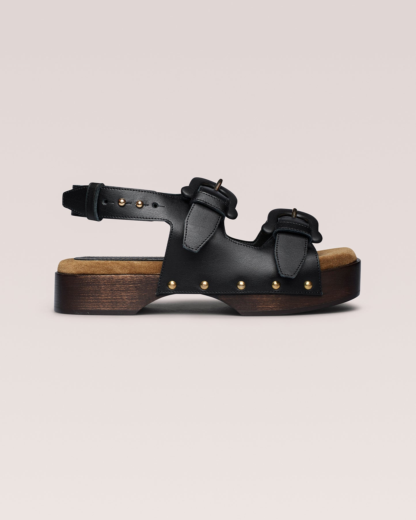 Mahalia - Chunky Suede Sandals - Black